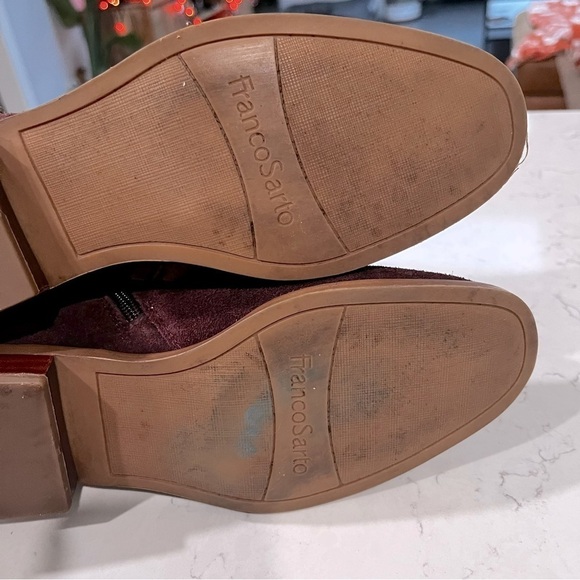FRANCO SARTO Ruby Suede Leather Ankle Boots Size 6 - Picture 11 of 12